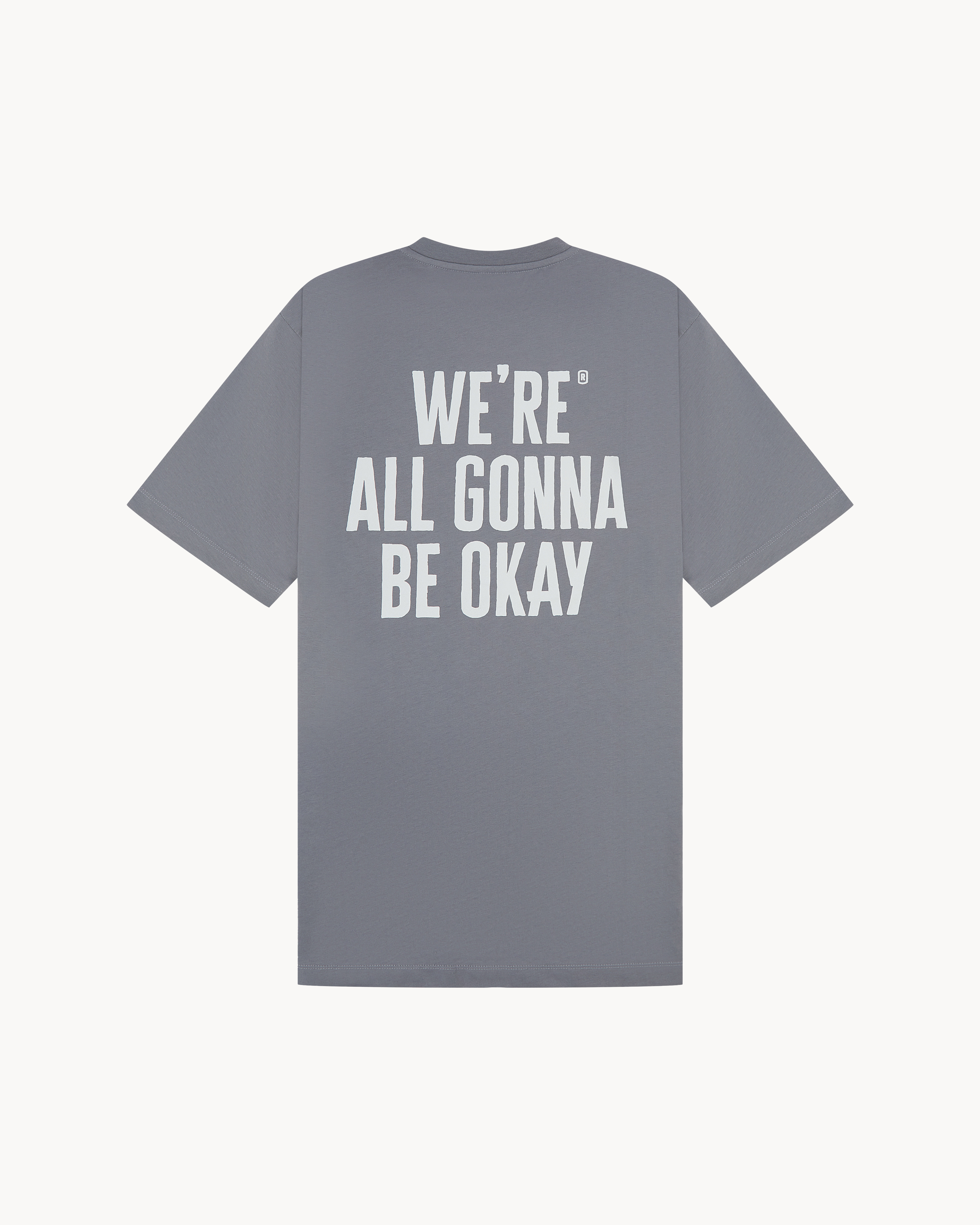 Grey Slogan Tee