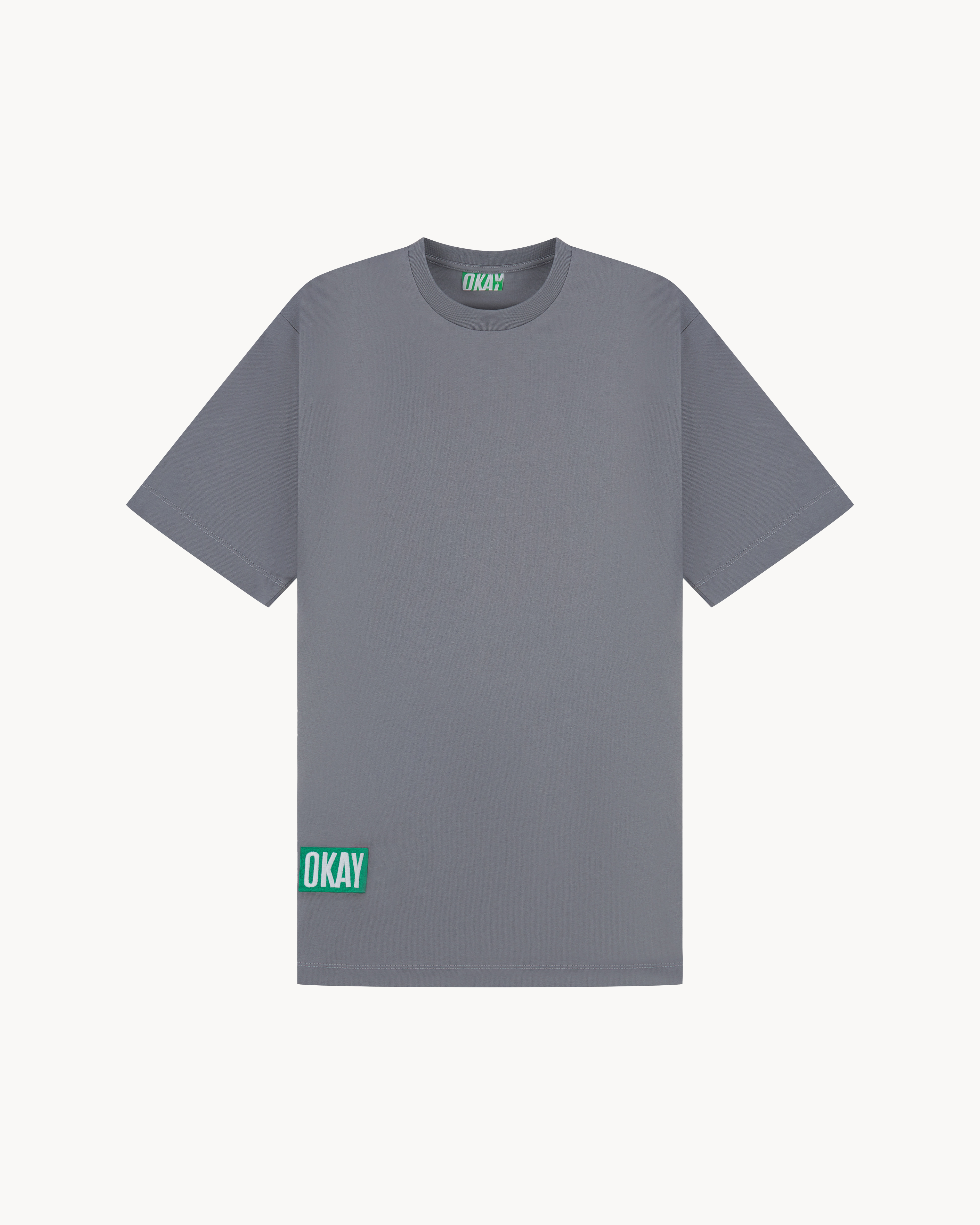 Grey Slogan Tee